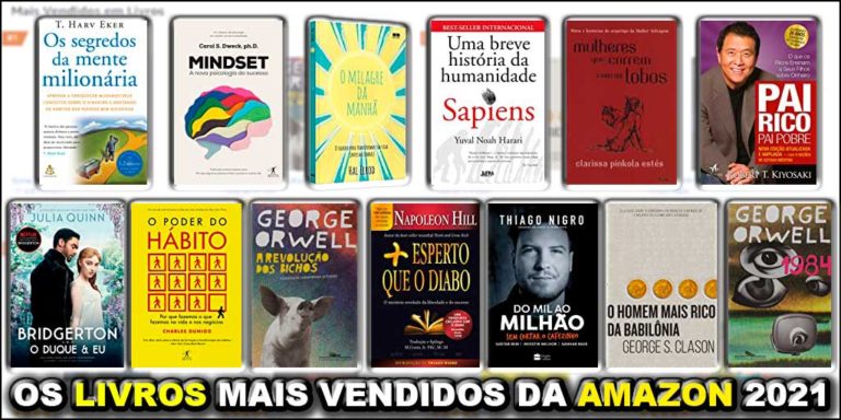 Livros Mais Vendidos Na Amazon Em 2021 [Atualizado]