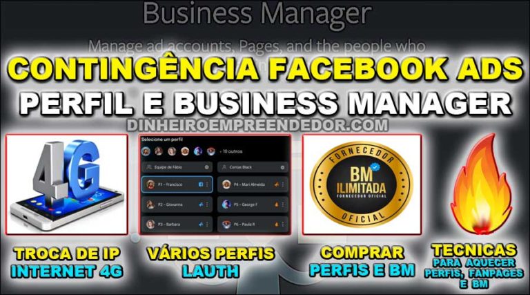 contingencia de facebook ads perfil e business manager