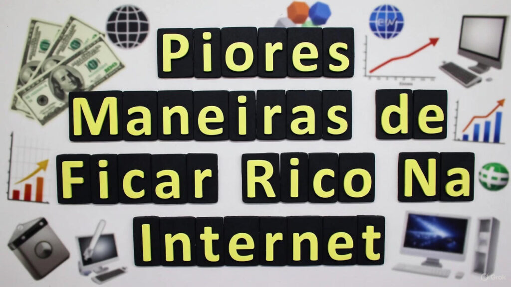 piores maneiras de ficar rico na internet
